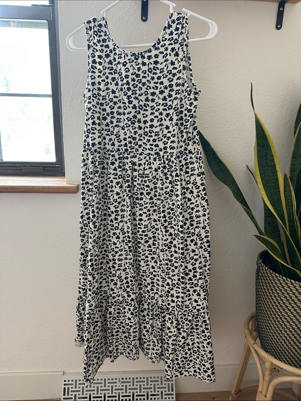 Tradlands Black & White Printed Maxi Skirt